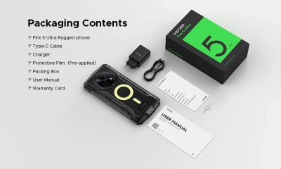 Смартфон Doogee Fire 5 Ultra 6GB/128GB Серый